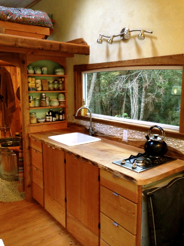 Tiny House Tour: Perfectly Rustic Tiny Mountain Log Cabin in British Columbia