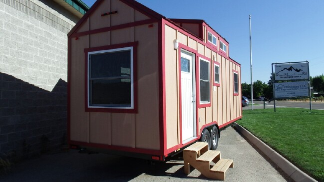 Tiny House on Wheels Has a Secret Inside! Come See What it is!