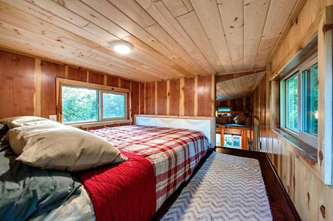Mountain Climbing Couple Builds “Basecamp” Tiny Home Complete With Alpine Accents {15 Photos}