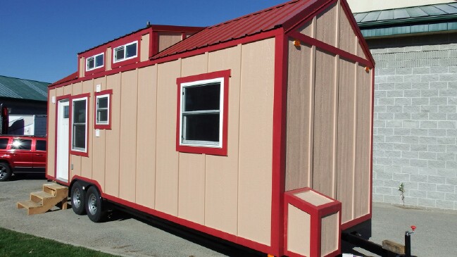 Tiny House on Wheels Has a Secret Inside! Come See What it is!