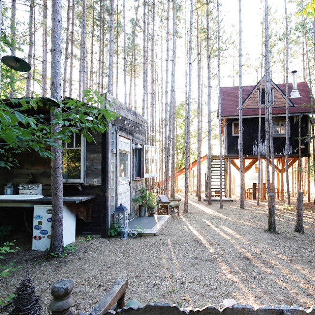 Rustic Tiny Treehouse Rental Business Provides a Second Income Stream to Owners