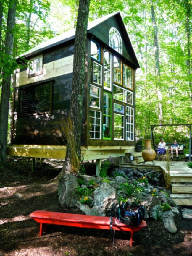 Glass House Is An Off Grid 140 Sq. Ft. Cozy Retreat by Tiny House Hub