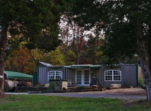 Oklahoma Man Makes Off-Grid Retreat from Shipping Containers - Tiny Houses