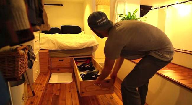 These drawers conceal a lot of surprising storage space!