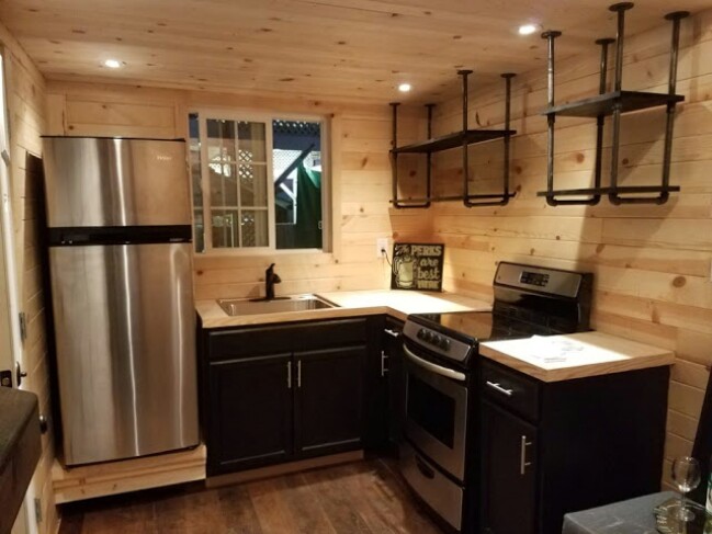 KJE Tiny Homes Came up with an Unique High End 264 Sq Ft Tiny House