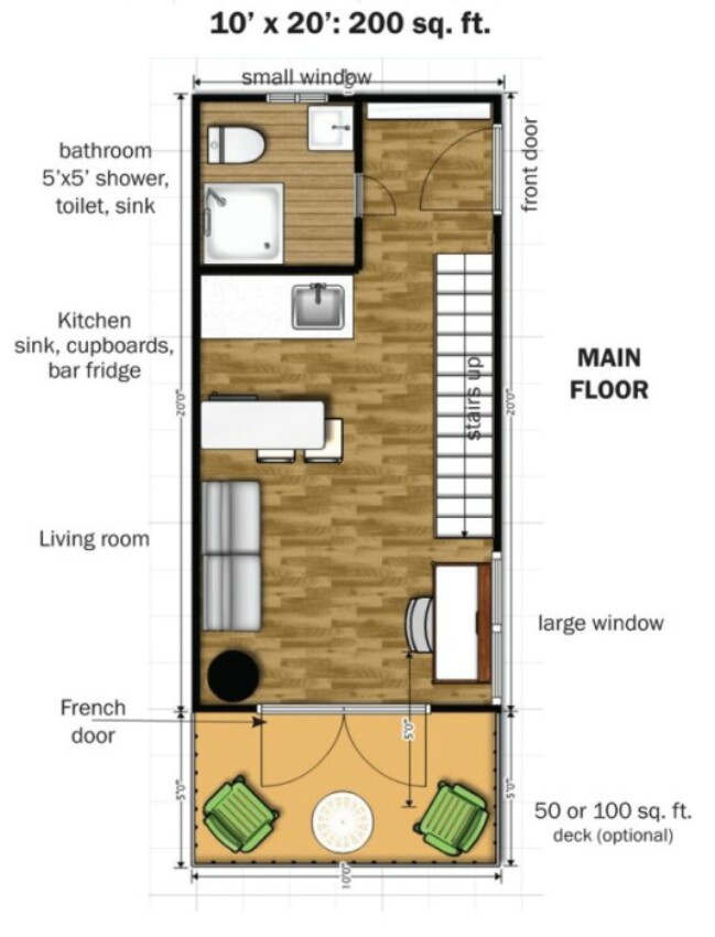 Plan 1517 Tiny House By Texas