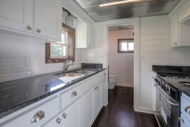 Shipping Container Transformed Into a Beautifully Rustic Tiny House {12 Photos}