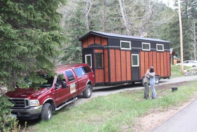 Little red tiny house by Simblissity