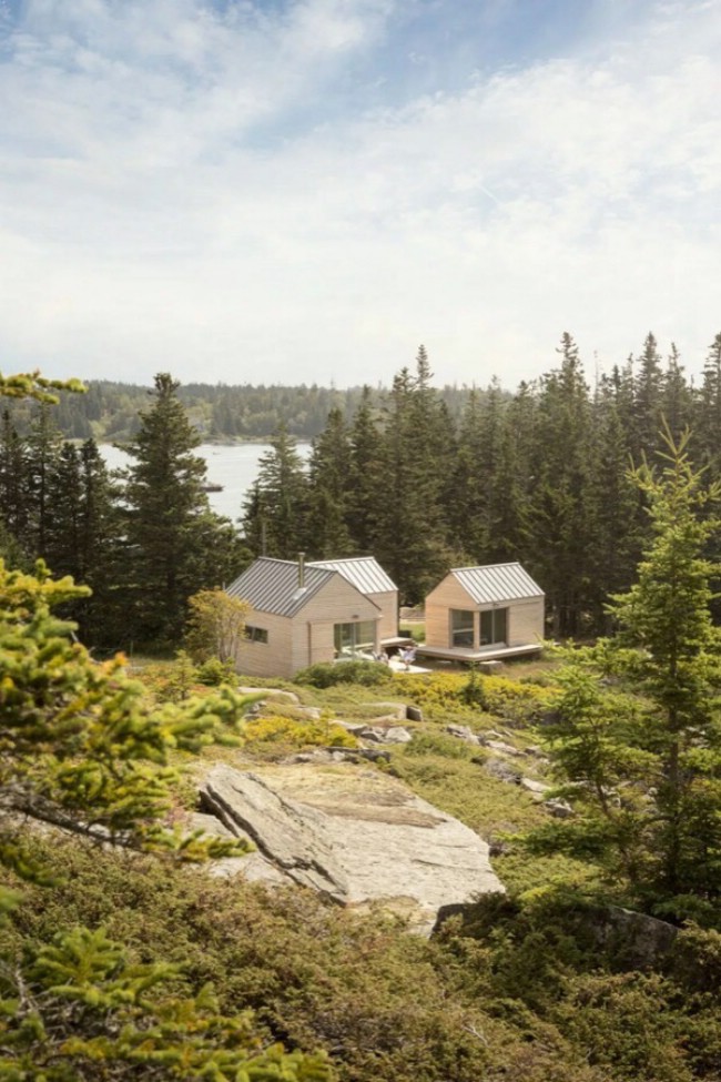 Trio of Modern Tiny Houses in Maine