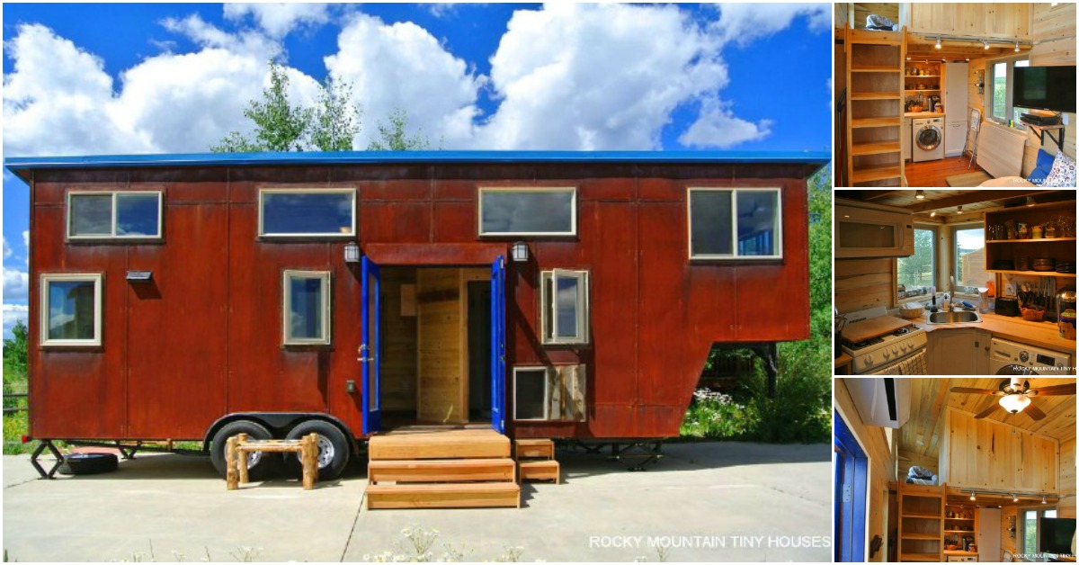 Real Estate Agent Builds Dream Tiny House on Gooseneck 