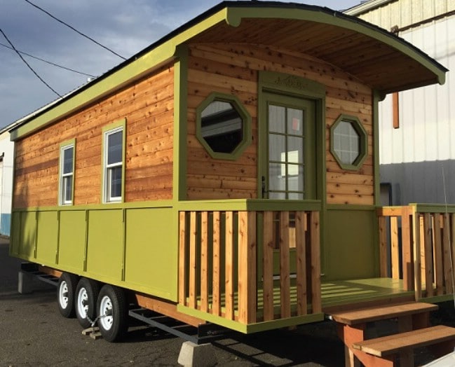 Hit the Road in this 198sf Irish Caravan by Tiny House Cottages