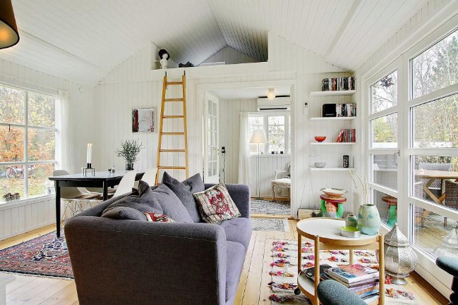 463sf Tiny House with All-White Interior for Sale in Denmark