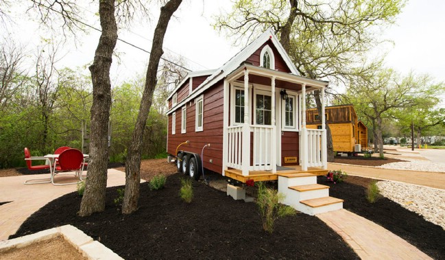 Stay in the Casa Rosa at Austin’s Original Tiny Home Hotel in Texas