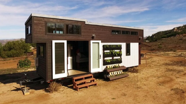 Outdoorsy Couple Design 280 Square Foot Tiny House with Chef’s Kitchen