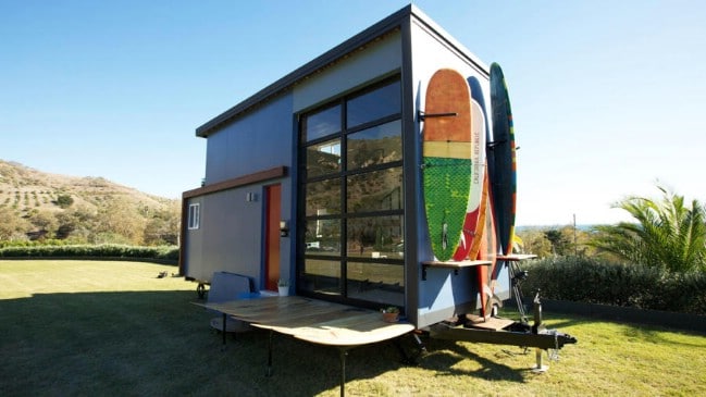 Surfer Couple Design Custom Tiny House to Have Freedom to Pursue Their Passion
