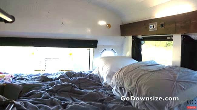 Techy Couple Convert School Bus into Modern Tiny House and Escape the 9-5