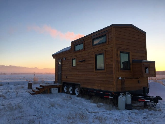 Beautifully Rustic Off-Grid 280 Square Foot Tiny House for Sale in Montana