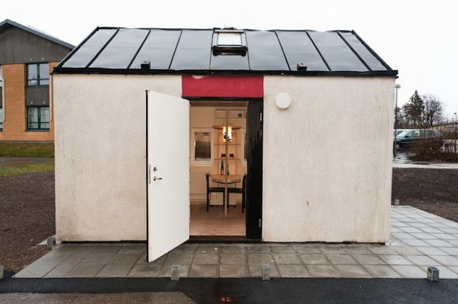 Swedish University Designs 94 Square Foot Tiny Houses for Students to Live in