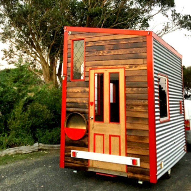 Lil Red Tiny House with Only 90 Square Feet