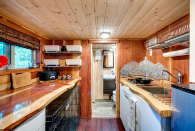 Tiny House in Oregon Crams Endless Storage Options into 204 Square Feet