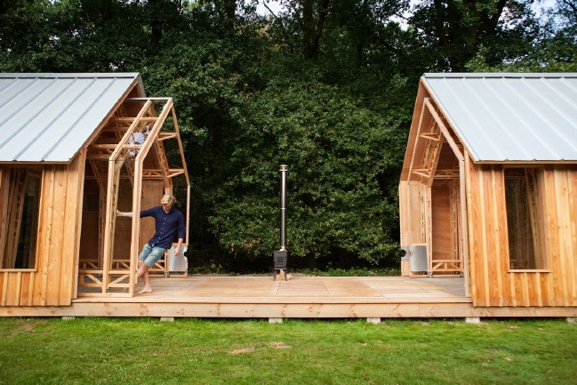Creative Son Designs Transforming Tiny House for his Mother