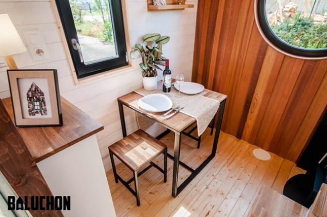 Open and Stunning Tiny House Made for Horse Farm in France by Baluchon