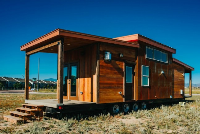 Rustic and Luxurious 328 Square Foot Mount Antero Tiny House