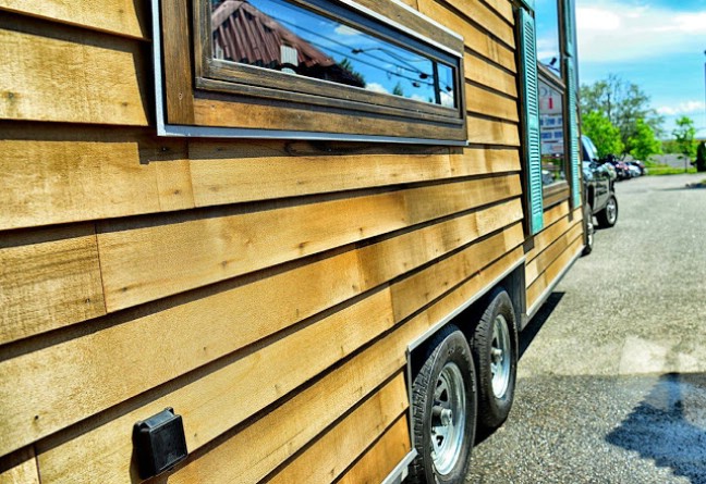 Funky Rustic Tiny House by Lumbec of Quebec