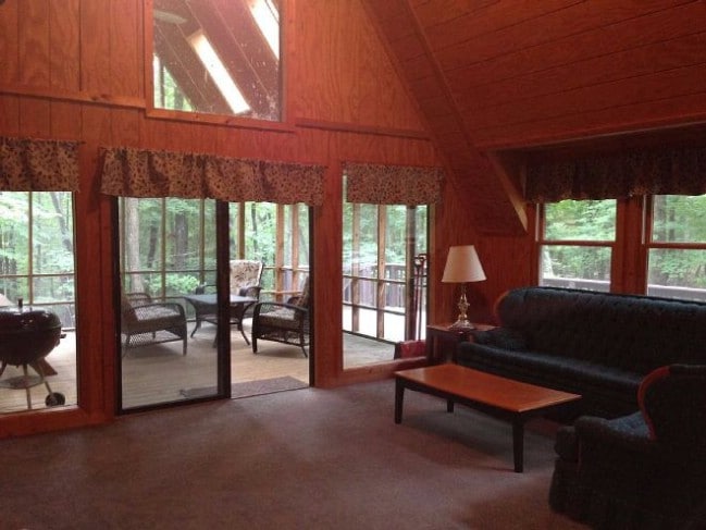 A-Frame Home Boasts Incredible Porch with a Cozy Interior
