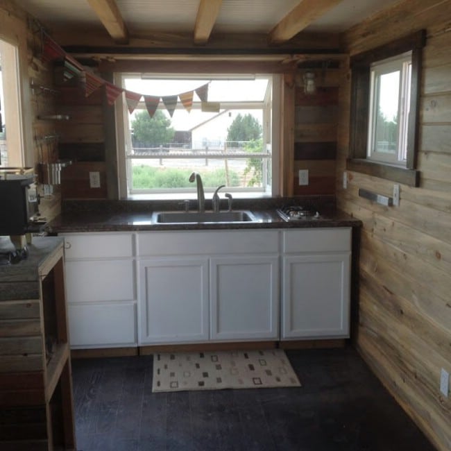 196 Square Foot Tiny Home Built with Beetle-Kill Pine for Sale