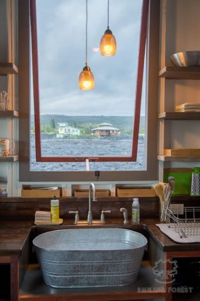 Stay in the Phoenix Tiny House Surrounded by Lave in Pāhoa, Hawaii