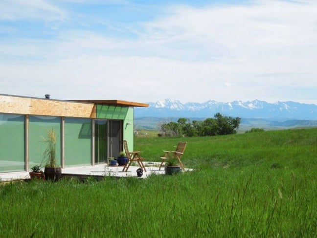 700 Square Foot Home Made out of Shipping Containers in the Middle of Scenic Montana