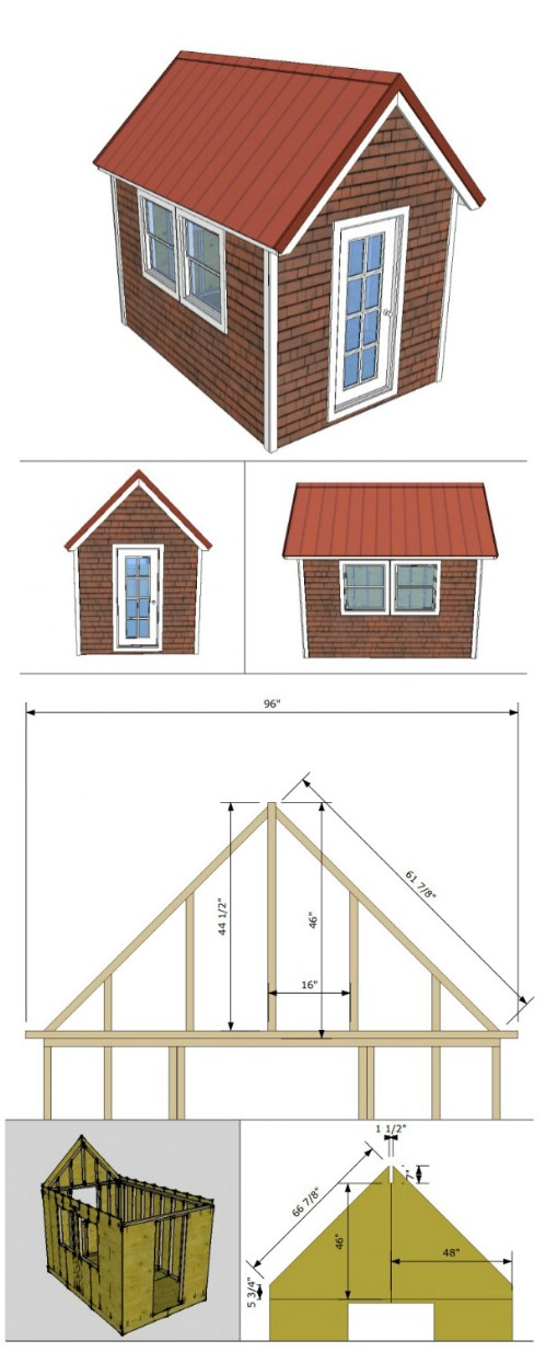 Tiny Houses With Free Or Low Cost Plans, Basic Tiny House Plans