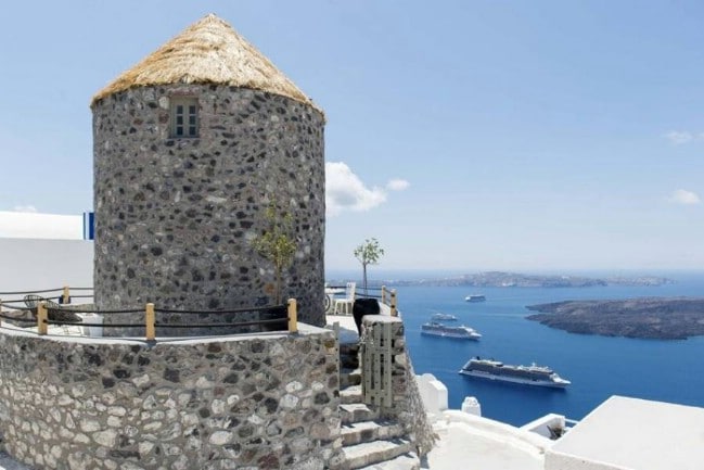 The Damia Windmill Is a Luxury Tiny Hotel in Santorini