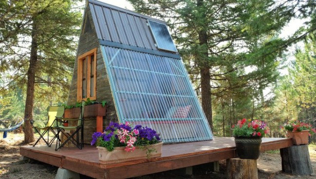 This Tiny A-Frame Cabin Took 3 Weeks to Build and Cost Just $700