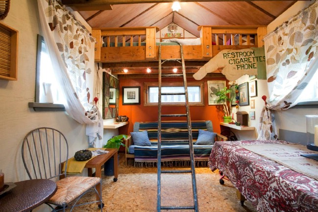 It Used to Be a Garage … Now It’s a Rustic Tiny Retreat