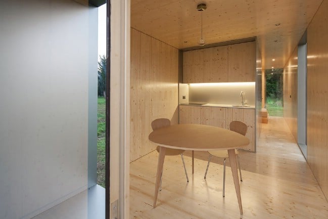 The MIMA Light Tiny House Looks Like It Is Floating Above the Ground