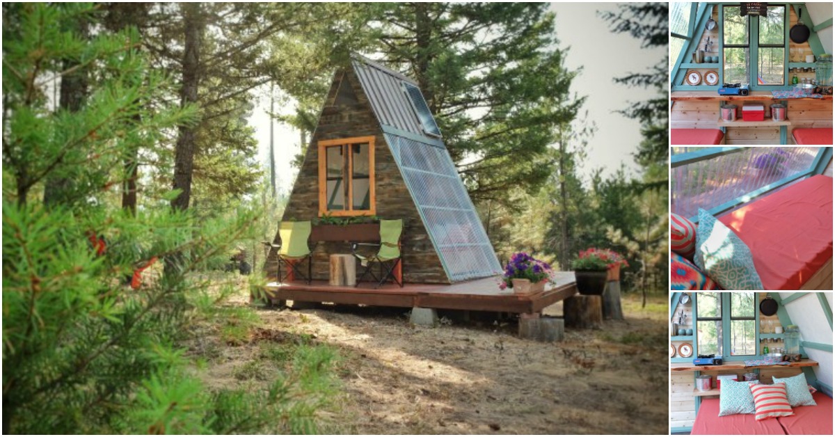 sample unpaid surprise This Tiny A-Frame Cabin Took 3 Weeks to Build and Cost Just $700 - Tiny  Houses