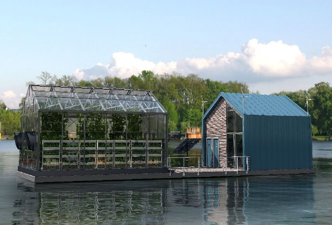 The Eco Barge Is a Tiny Educational Space for Workshops