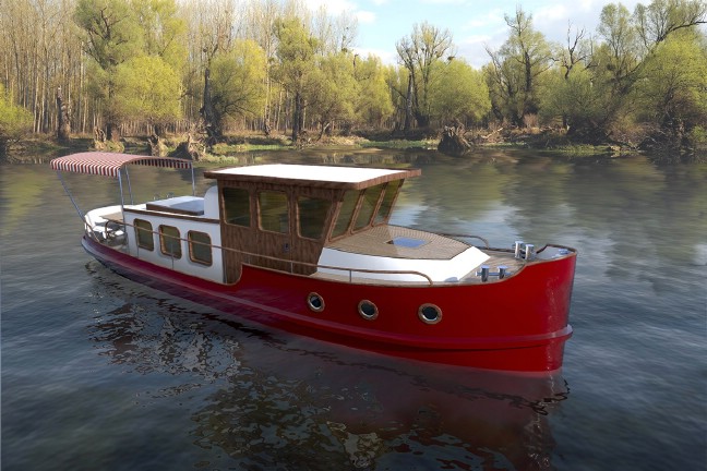 This Tiny Tugboat Features Vintage Glam and Classic Luxury