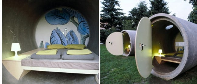 Stay Inside a Drain Pipe in This Unusual Tiny Hotel in Germany