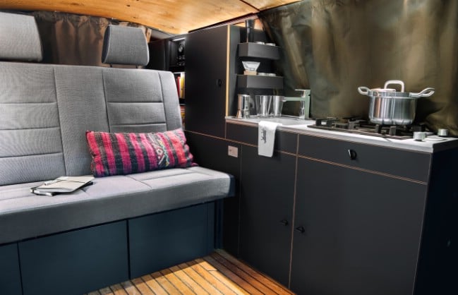 This Tiny Bus is a Minimalistic Modern Tiny Adventure House
