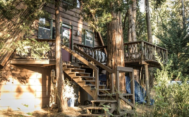 Go “Glamping” in a Cool A-Frame Cabin in San Jacinto