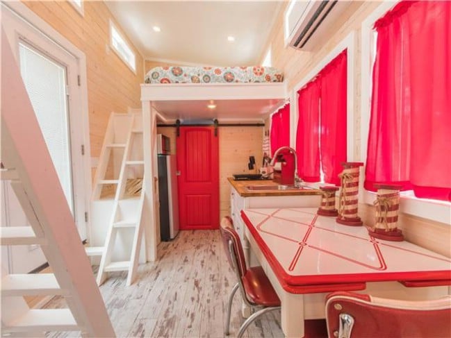 Live Large in a Tiny House for a Night in the Red Lifeguard Stand