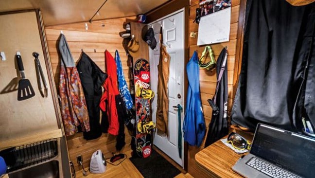 This Snowboarder Built a Tiny House to Call Home in Just One Year