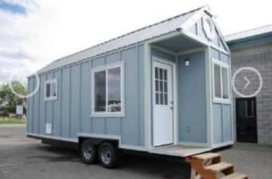 This Tiny House For Sale in Oklahoma is Beautiful in Blue