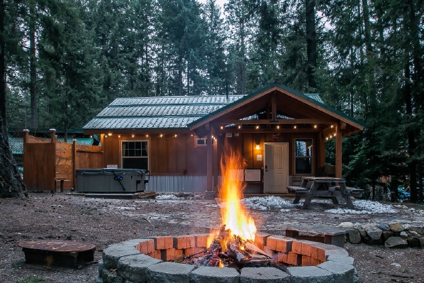 The Painted Pony Cabin is a Tiny Rustic Getaway