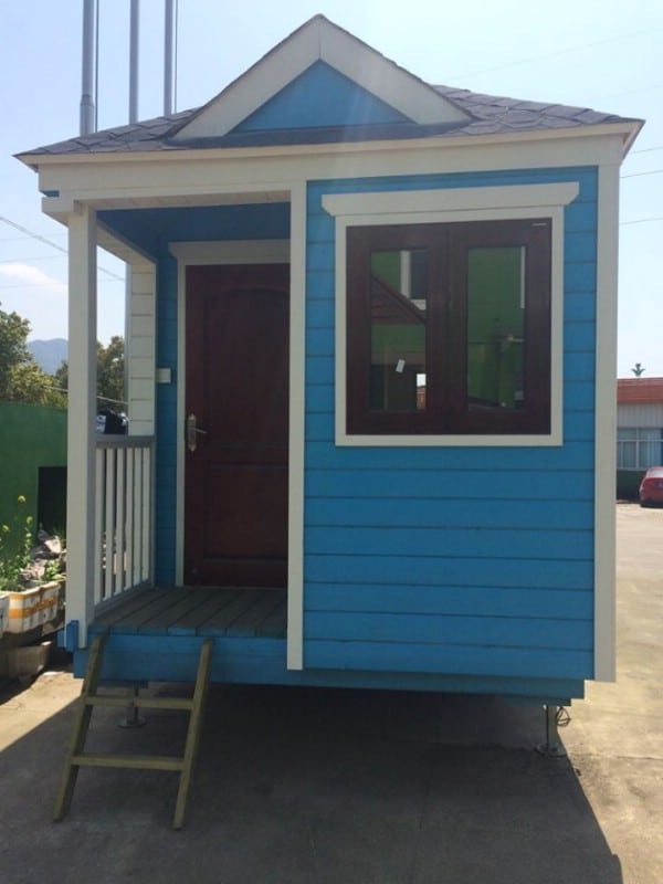 This Cute Blue Tiny House is Only $8,900