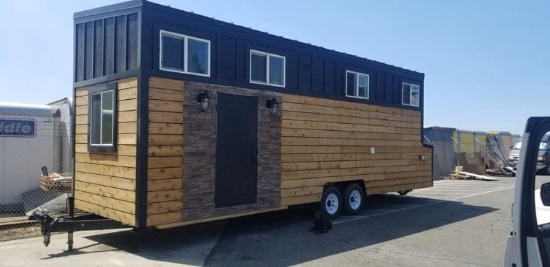 This Cedar Tiny House Features 28’ Feet of Sleek Modern Design With Rustic Materials