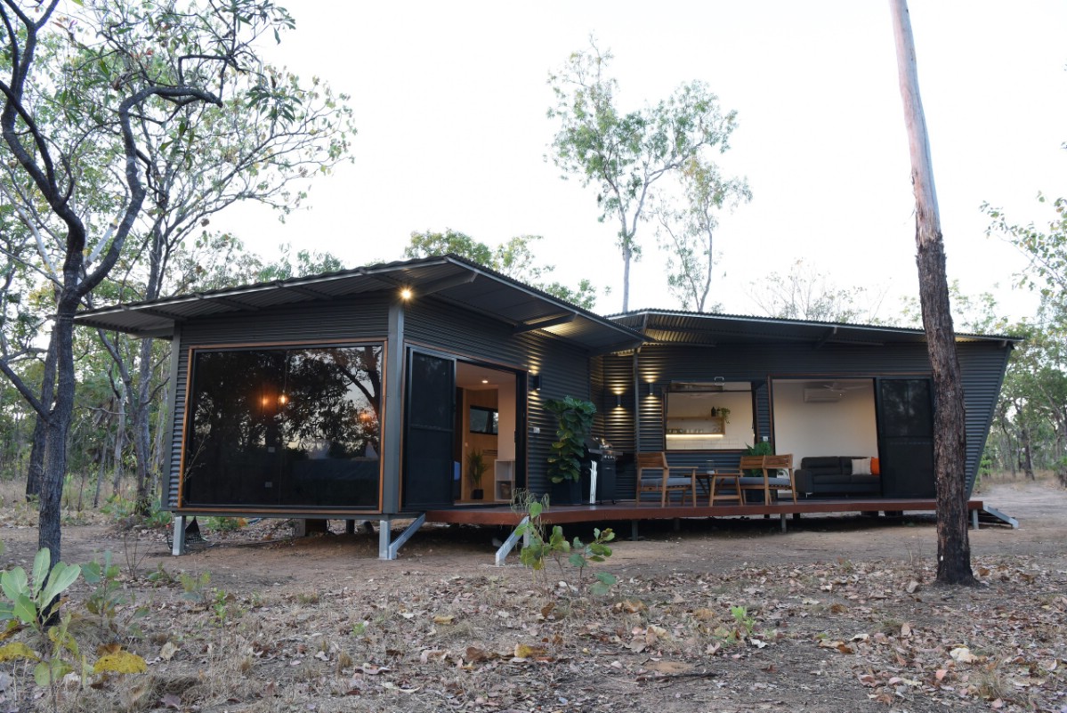 This Double Tiny Shipping Container Home Is a Cozy Dream